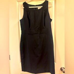 J. Crew Black Halter Sheath Midi Dress